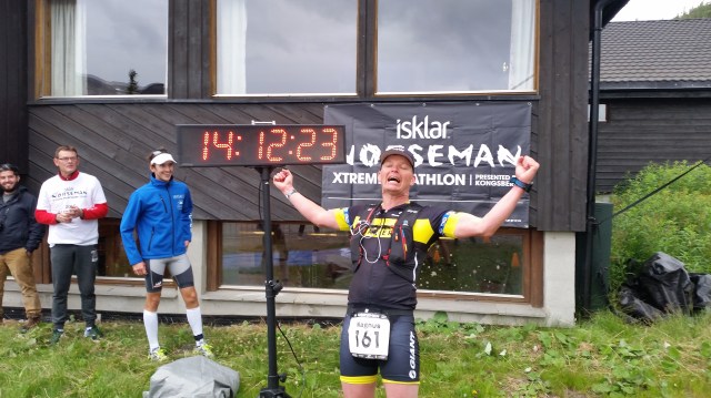 Endelig i mål etter 14 timer og 10min