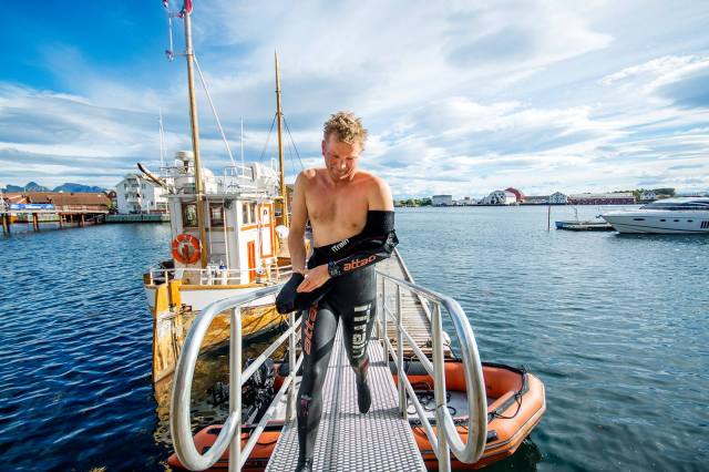 Bilde fra trening dagen før løp. Slikt vær hadde det vært i flere uker. foto: Kai-Otto Melau